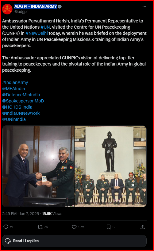 Visit of Ambassador P Harish PR to PMI to CUNPK